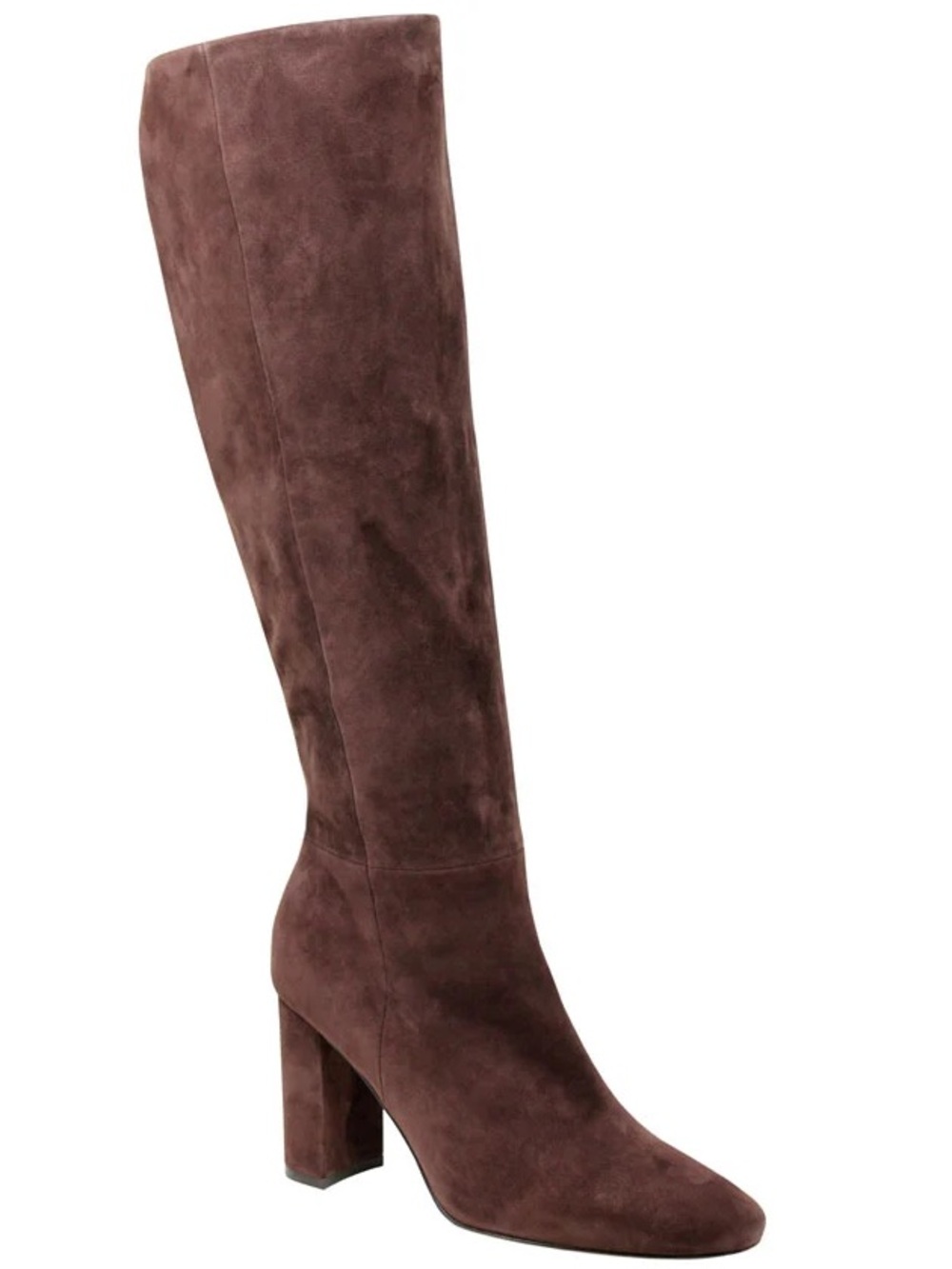 Charles David Brilliant Suede Boots in Chocolate Brown - 7.5